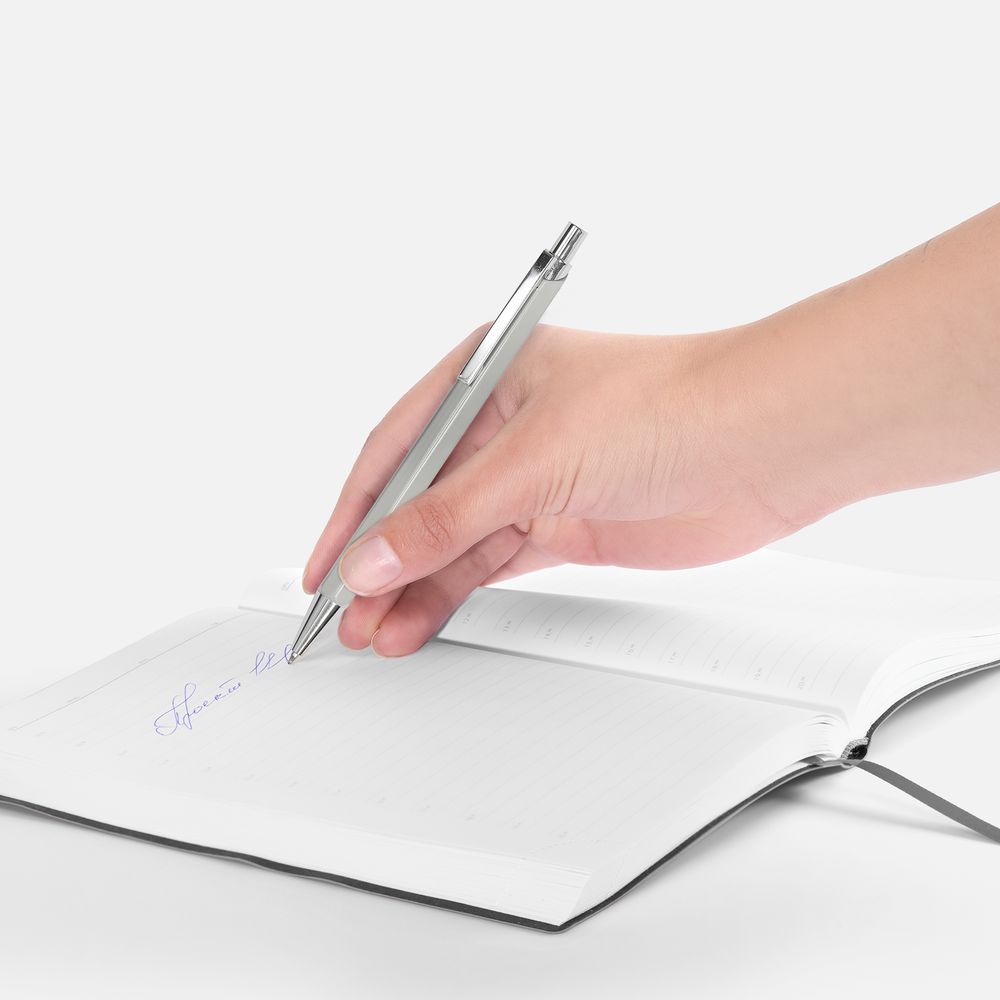 Ручка шариковая Alumno, серая — изображение 5