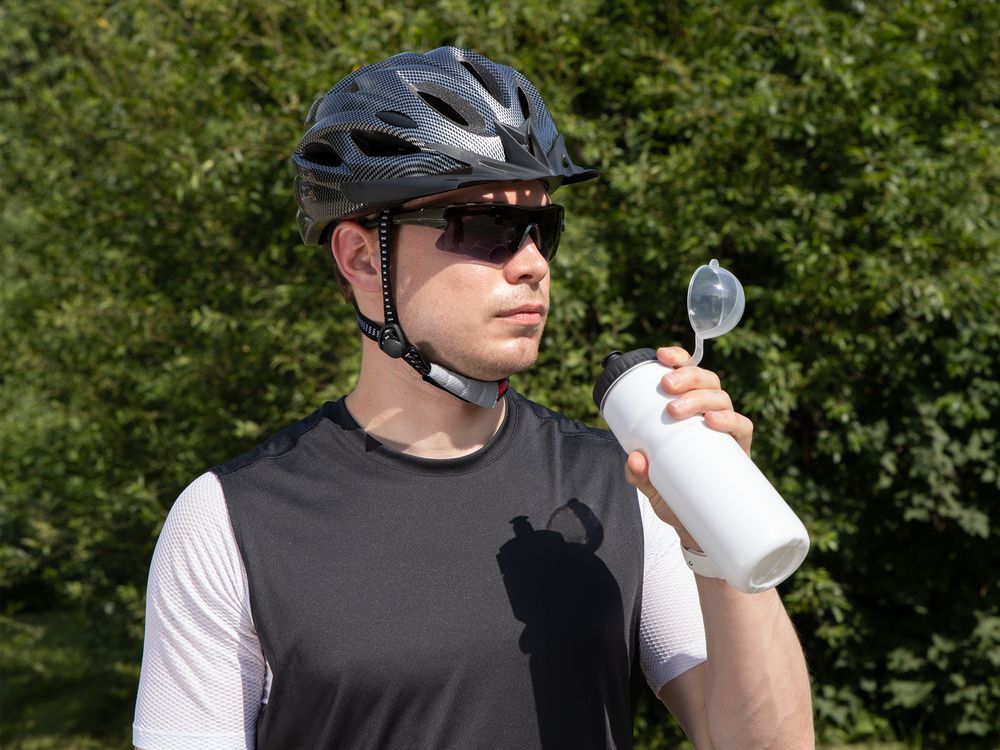 Бутылка для велосипеда Bikescape, белая с черным — изображение 10