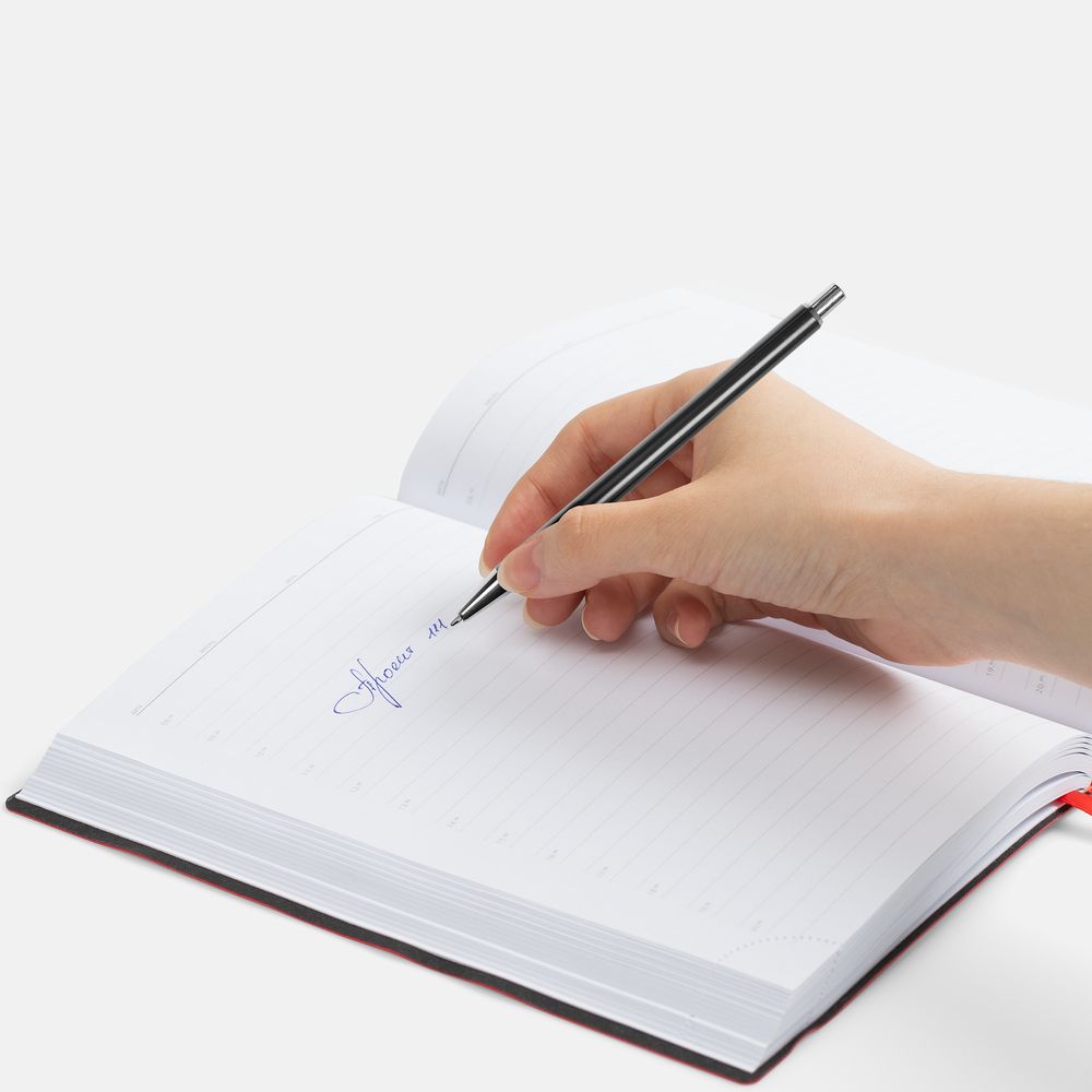 Ручка шариковая Slim Beam, черная — изображение 4