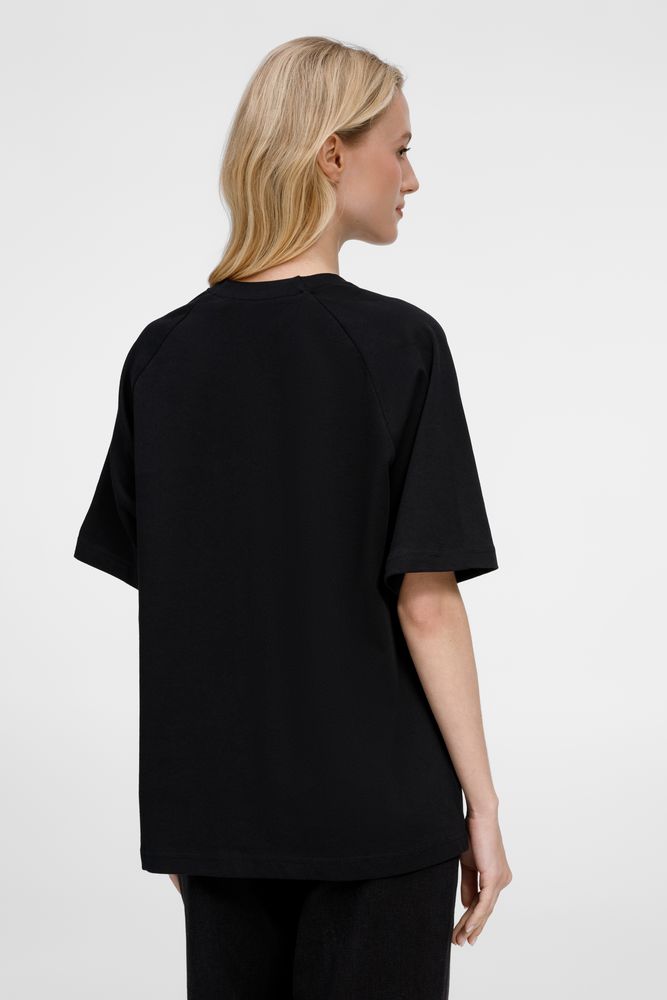 Футболка оверсайз унисекс Avenu, черная — изображение 11