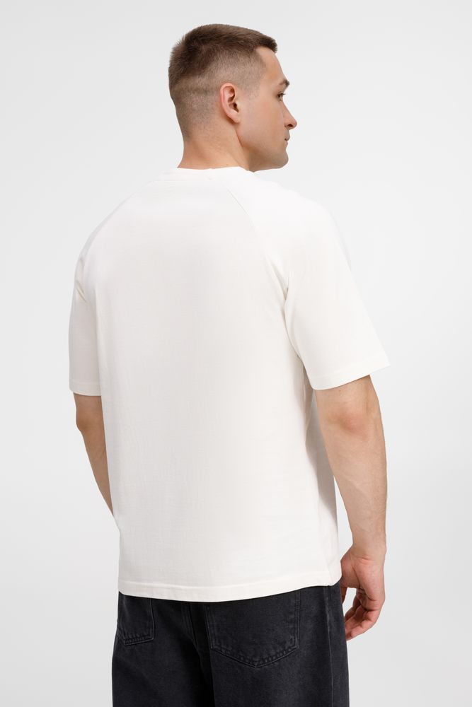 Футболка оверсайз унисекс Avenu, молочно-белая — изображение 9