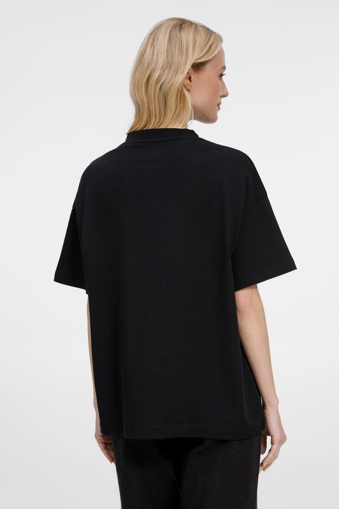 Футболка оверсайз унисекс Sinkopa, черная — изображение 15