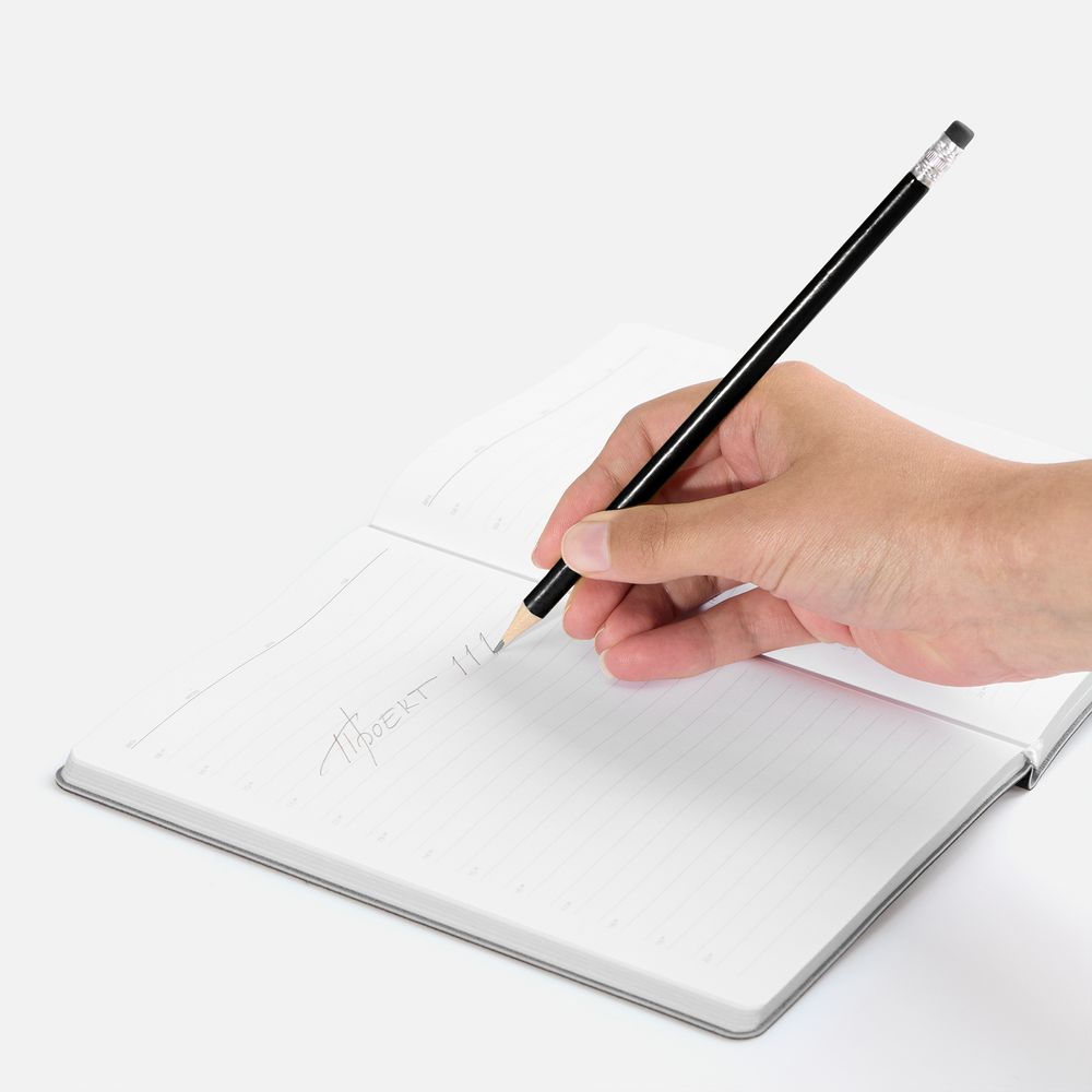 Карандаш простой Triangle с ластиком, черный — изображение 3