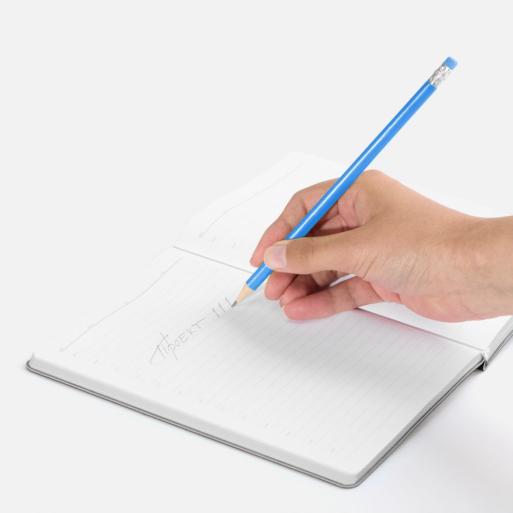 Карандаш простой Triangle с ластиком, синий — изображение 3