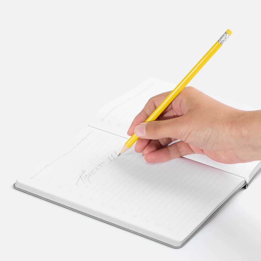 Карандаш простой Triangle с ластиком, желтый — изображение 3