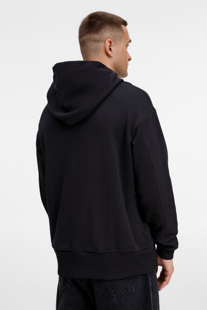 Худи оверсайз унисекс Kosmos, черное — изображение 10