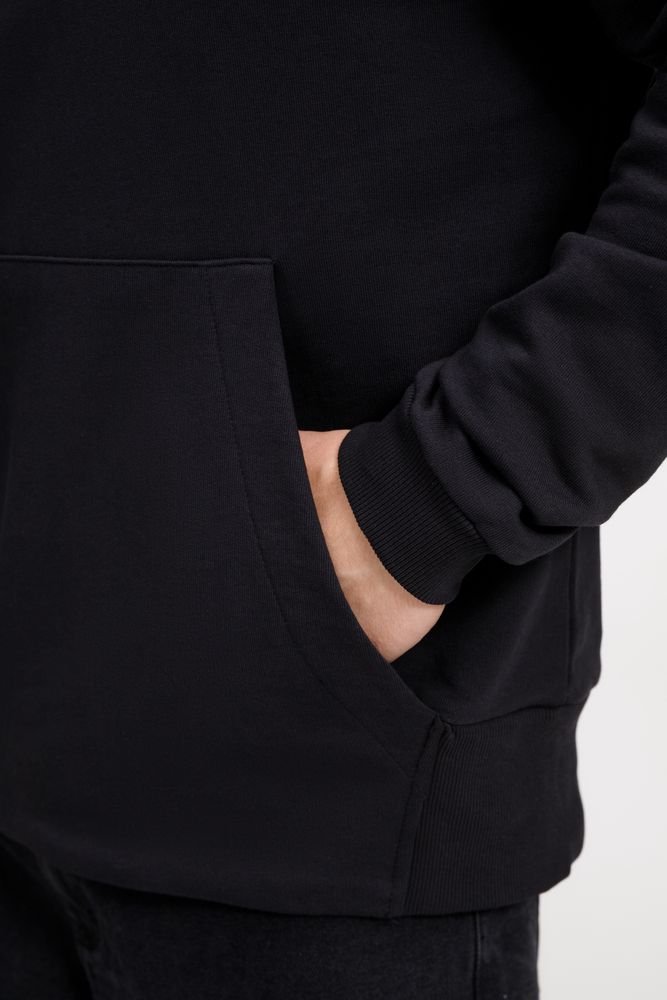 Худи оверсайз унисекс Kosmos, черное — изображение 11