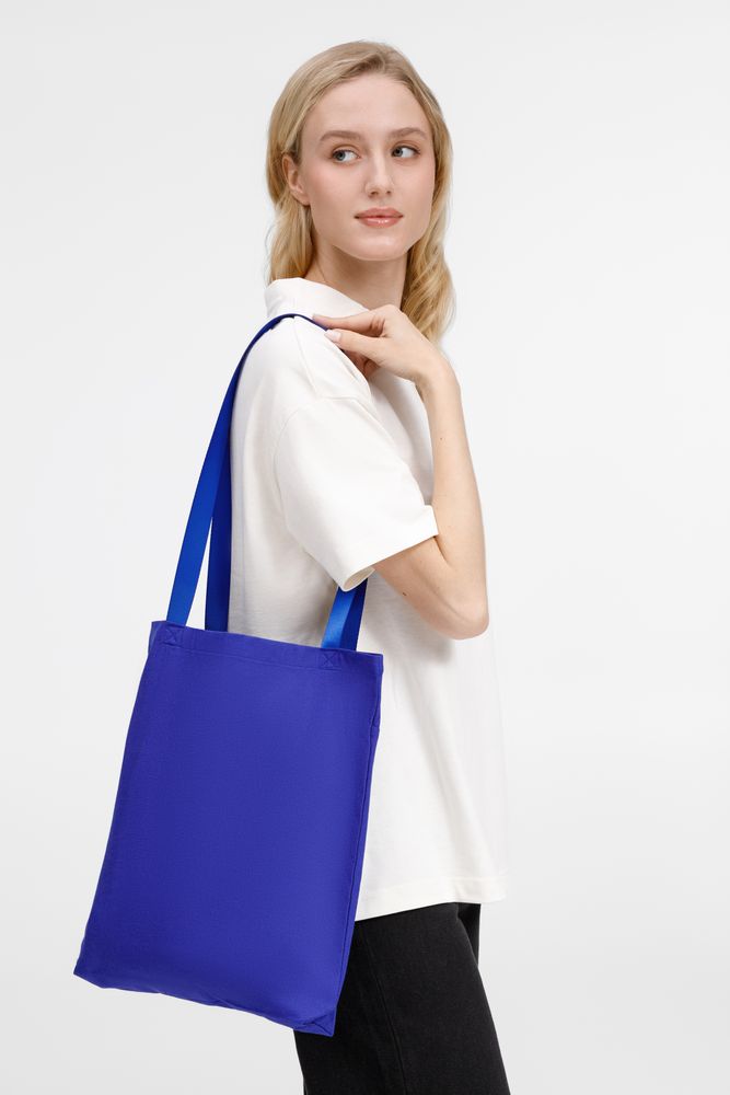 Шопер B4, синий с синими ручками — изображение 4
