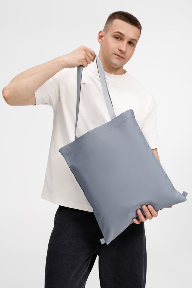 Шопер B3, серый с серыми ручками — изображение 4