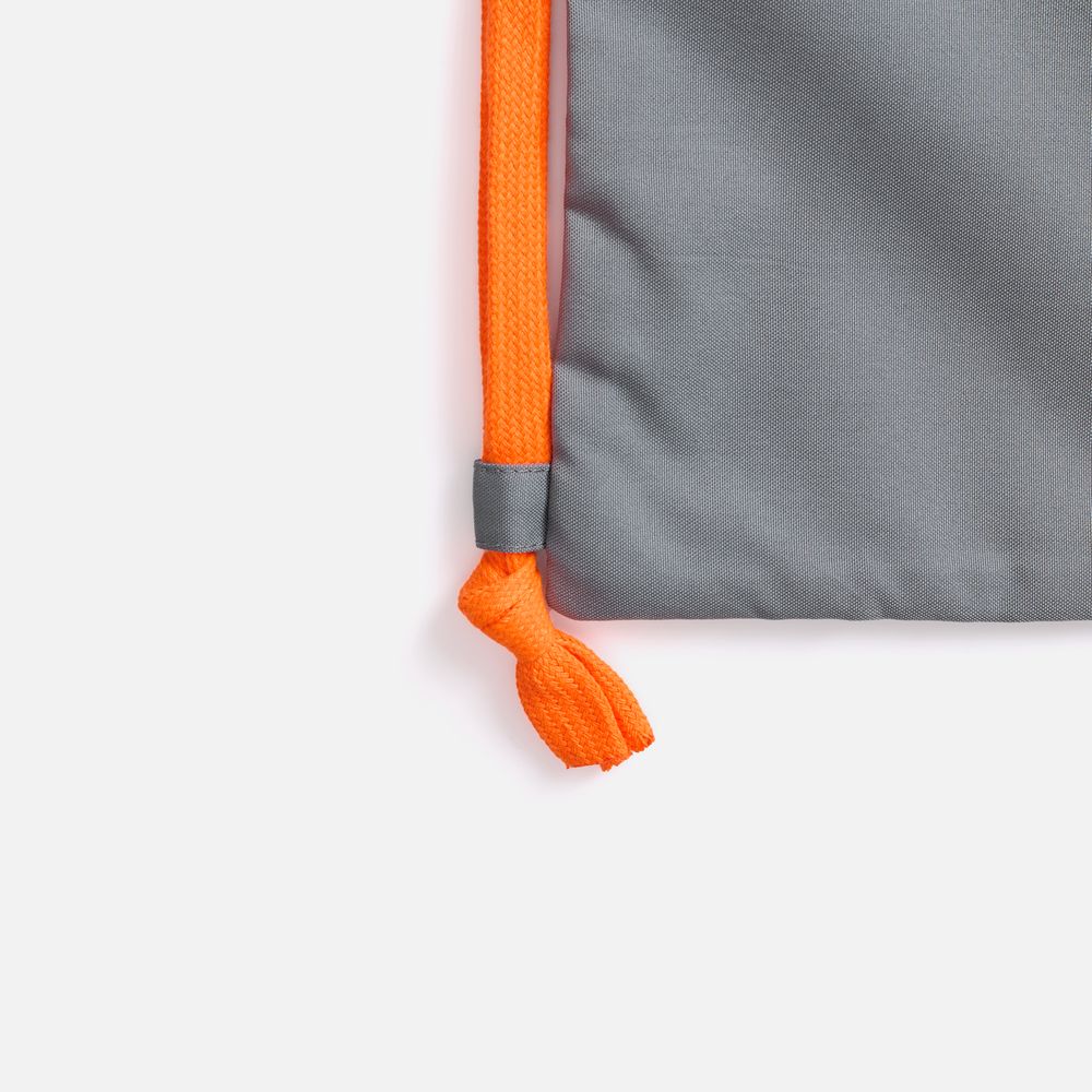 Рюкзак B3, серый с оранжевыми лямками — изображение 5