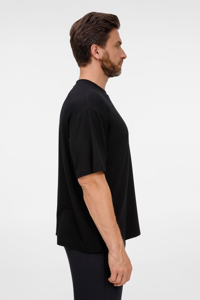 Футболка оверсайз унисекс Lavinia, черная — изображение 12