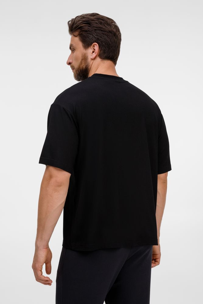 Футболка оверсайз унисекс Lavinia, черная — изображение 13