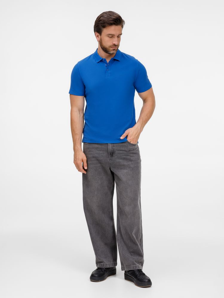 Рубашка поло унисекс Tervise, ярко-синяя — изображение 9