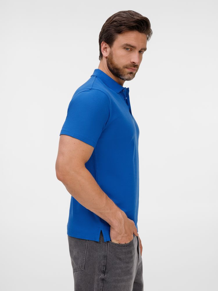 Рубашка поло унисекс Tervise, ярко-синяя — изображение 7