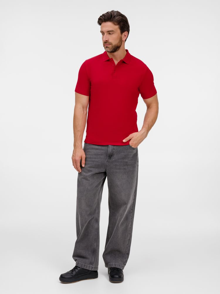 Рубашка поло унисекс Tervise, красная — изображение 10