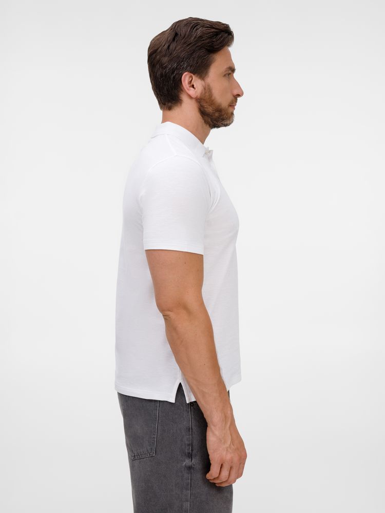 Рубашка поло унисекс Tervise, белая — изображение 7