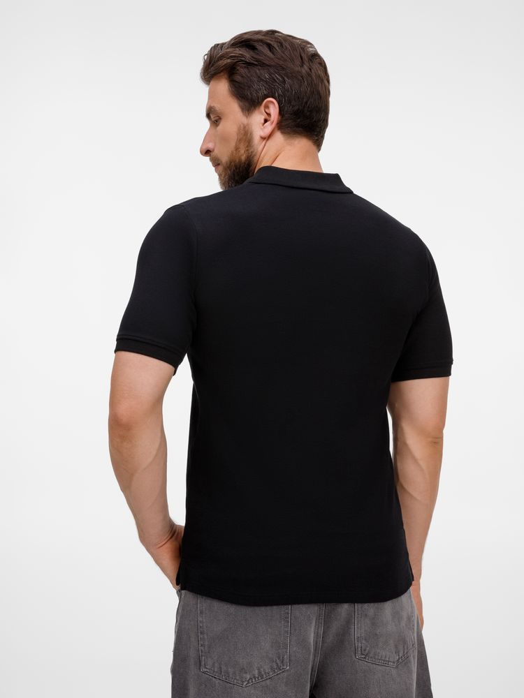 Рубашка поло унисекс Upswing, черная — изображение 8