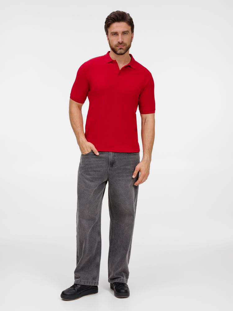 Рубашка поло унисекс Upswing, красная — изображение 10