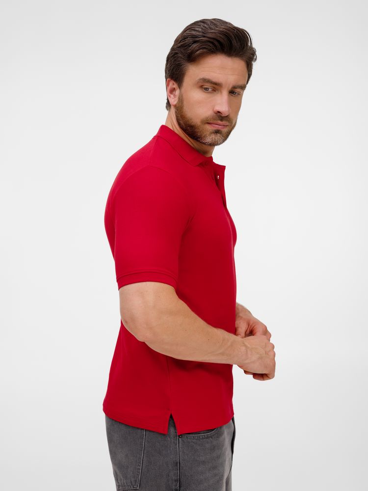 Рубашка поло унисекс Upswing, красная — изображение 7