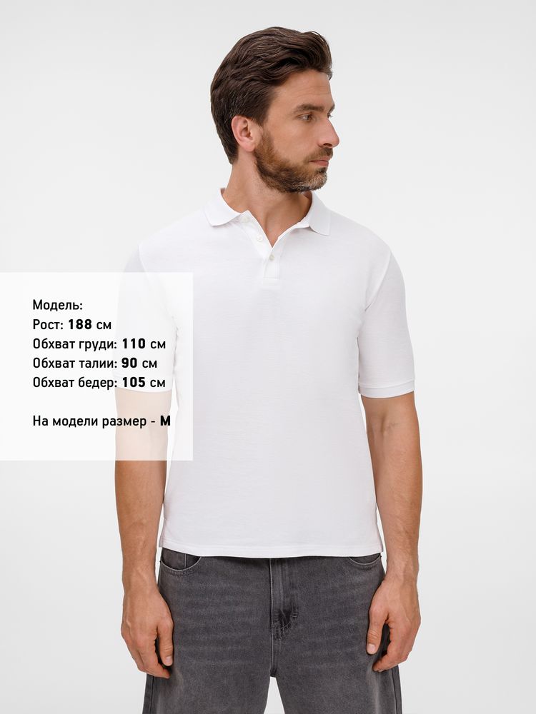 Рубашка поло унисекс Upswing, белая — изображение 6