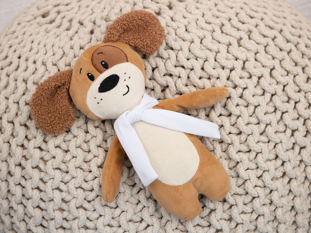 Мягкая игрушка Beastie Toys, собачка с белым шарфом — изображение 4