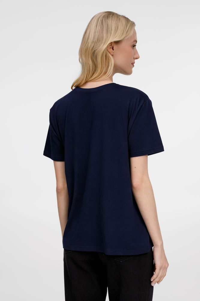Футболка унисекс Senti, темно-синяя — изображение 11