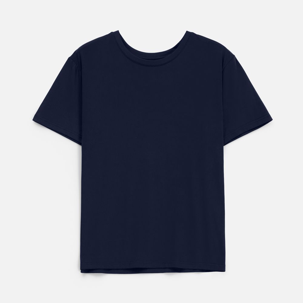 Футболка унисекс Senti, темно-синяя — изображение 3