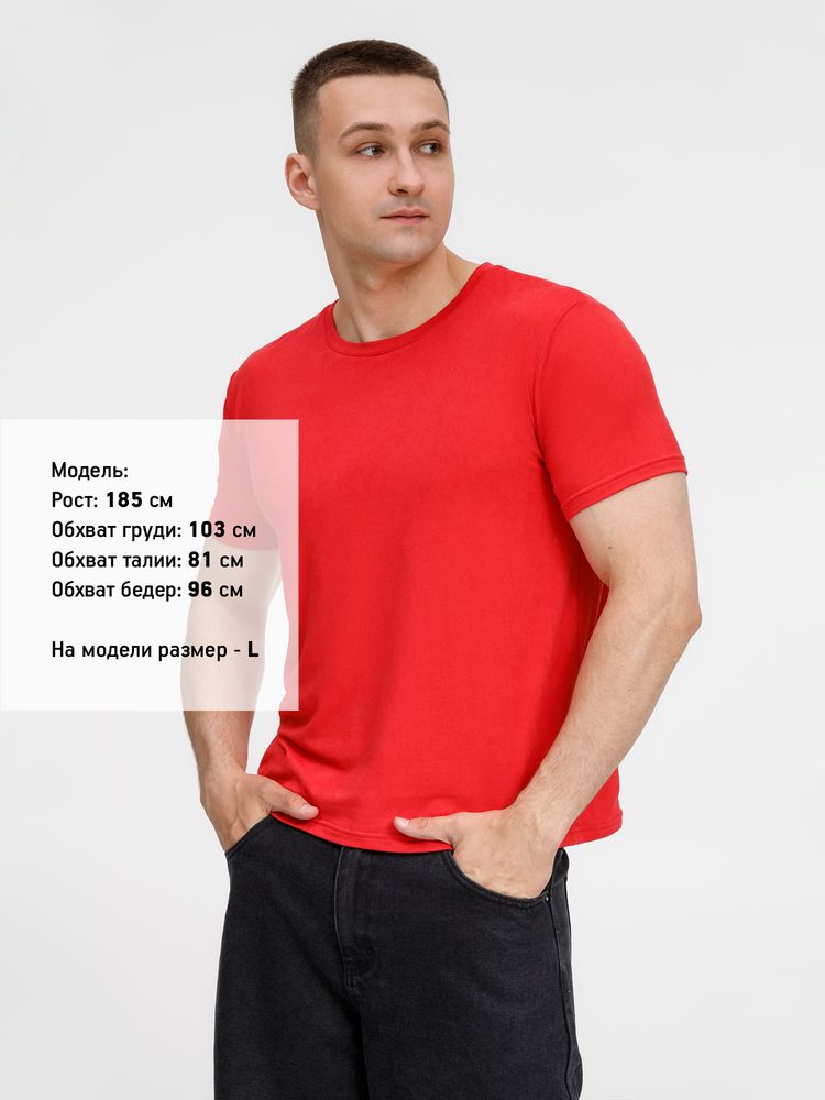 Футболка унисекс Senti, красная — изображение 7