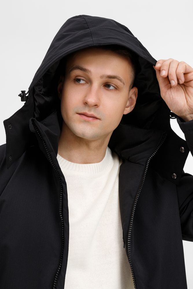 Куртка-парка унисекс Sfera, черная — изображение 17