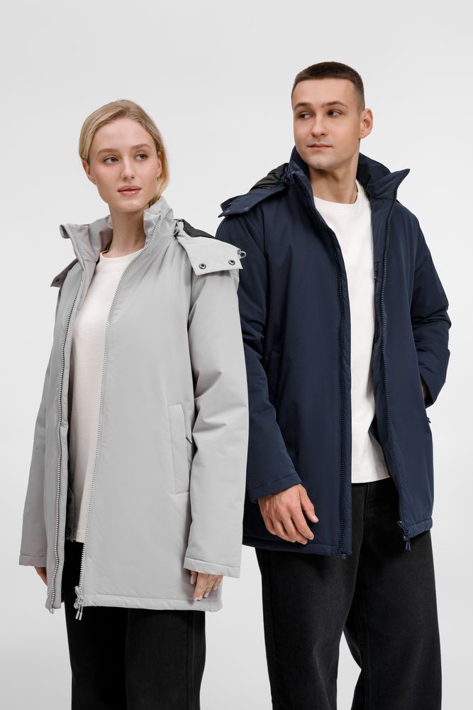 Куртка-парка унисекс Sfera, темно-синяя — изображение 21