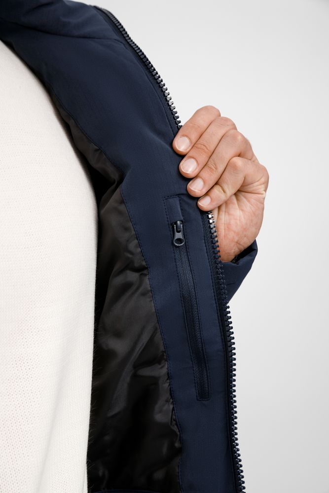 Куртка-парка унисекс Sfera, темно-синяя — изображение 20