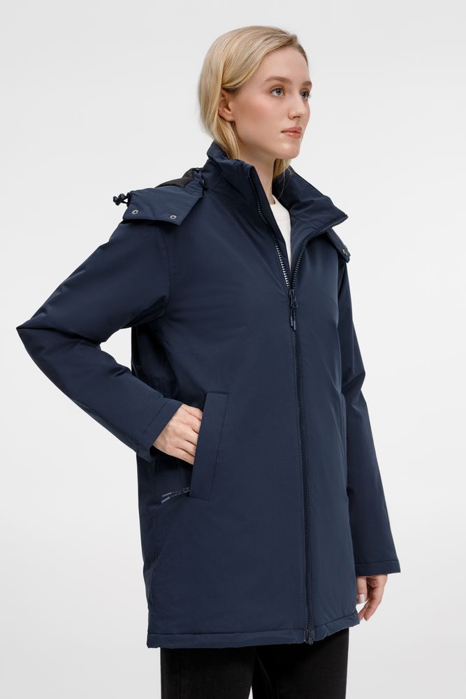 Куртка-парка унисекс Sfera, темно-синяя — изображение 18