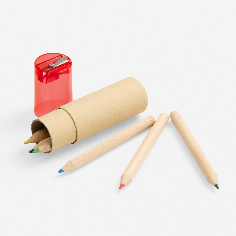 Набор карандашей Pencilvania Office с точилкой, красный — изображение 3