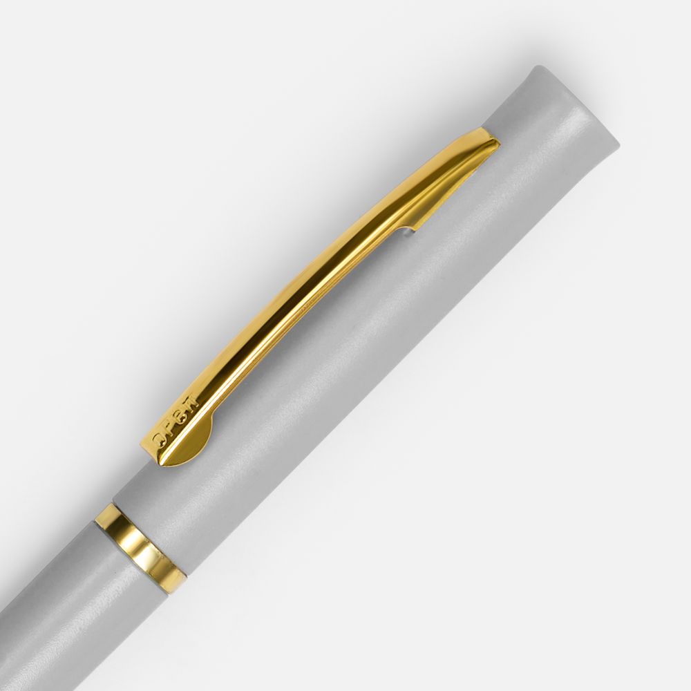 Ручка шариковая Euro Gold, серая — изображение 4