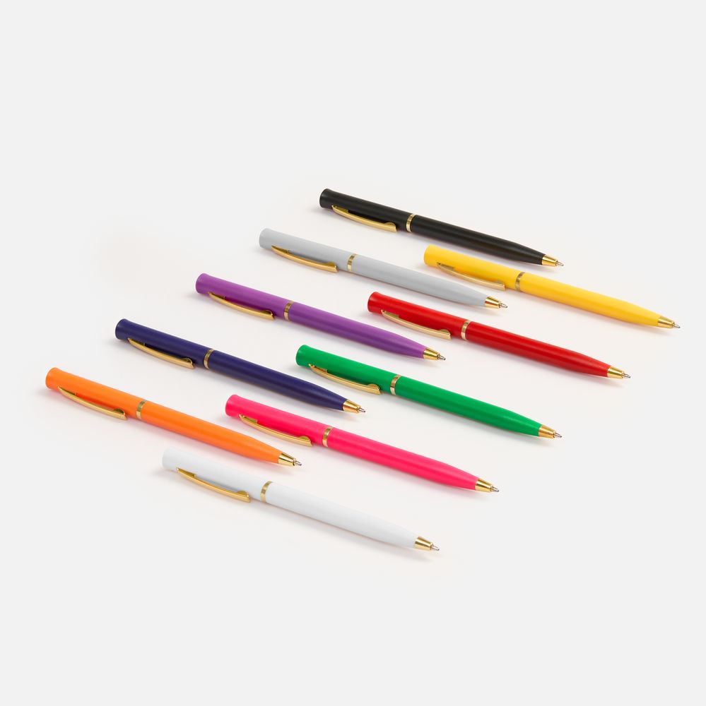 Ручка шариковая Euro Gold, белая — изображение 6