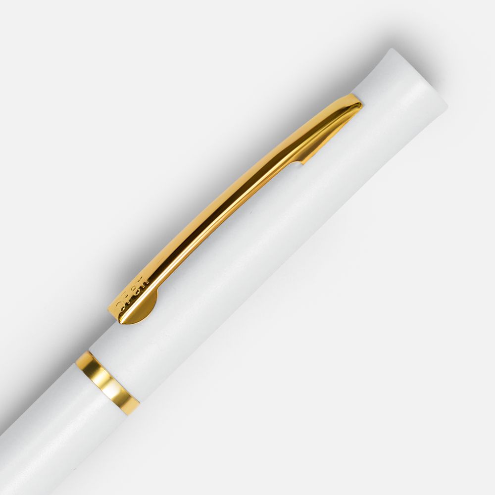 Ручка шариковая Euro Gold, белая — изображение 4