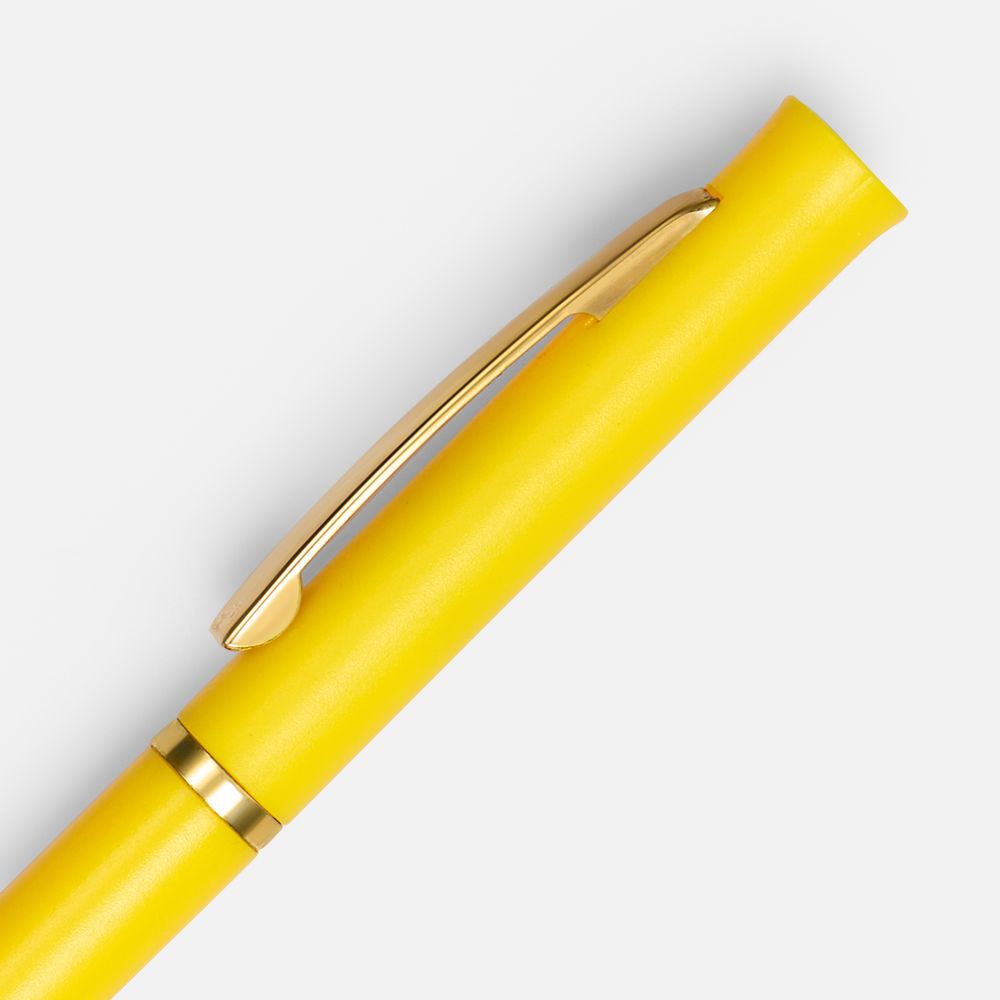 Ручка шариковая Euro Gold, желтая — изображение 4