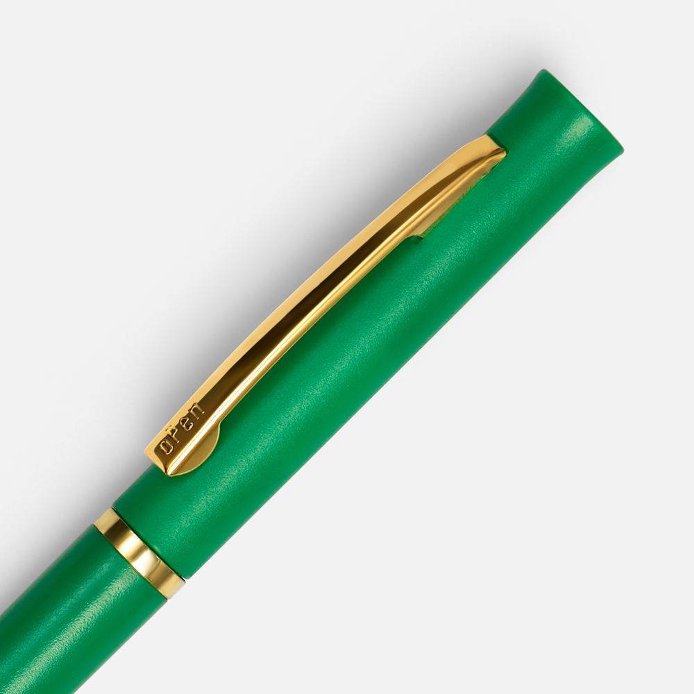 Ручка шариковая Euro Gold, зеленая — изображение 4