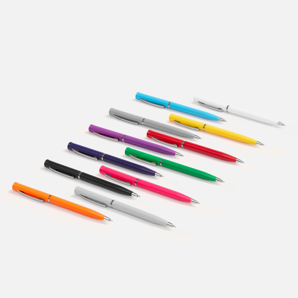 Ручка шариковая Euro Chrome, оранжевая — изображение 6