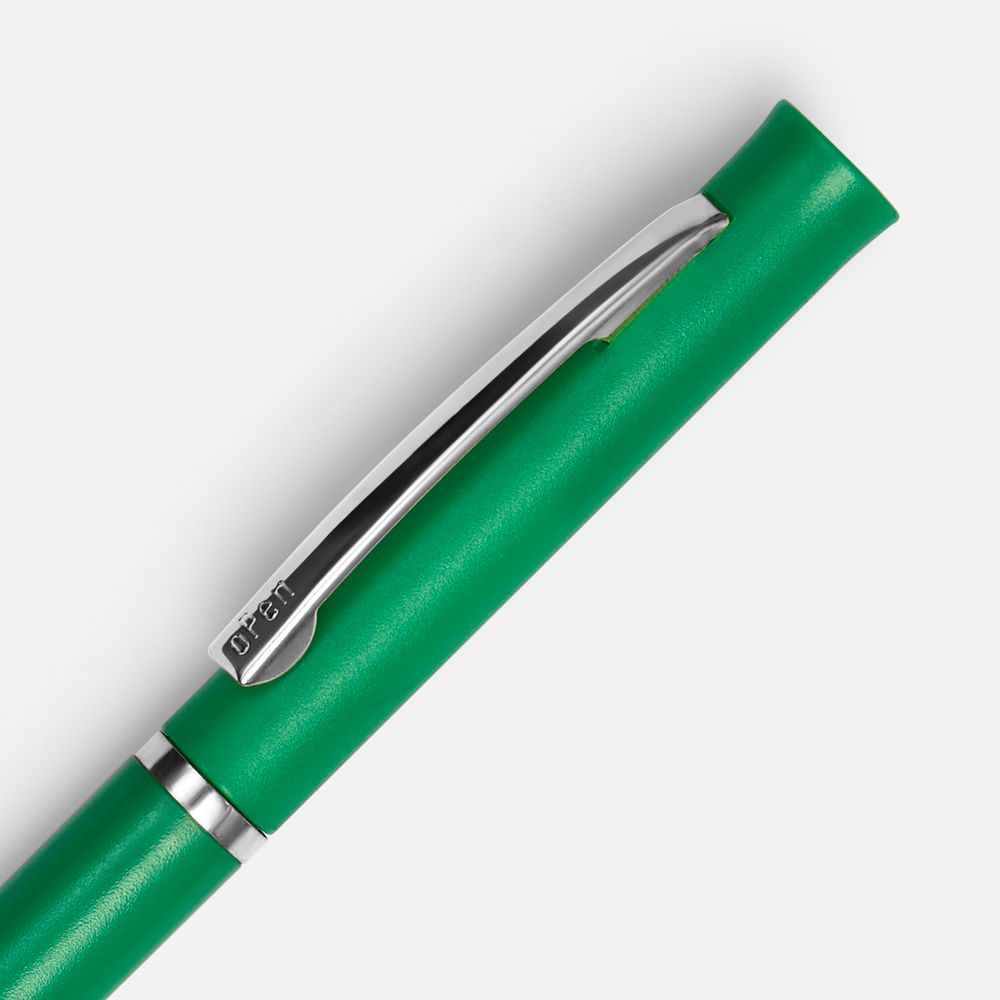 Ручка шариковая Euro Chrome, зеленая — изображение 4