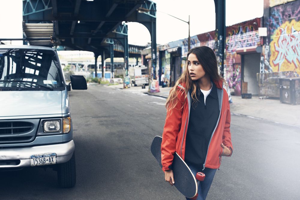 Куртка софтшелл женская Hang Gliding, темно-синяя — изображение 3