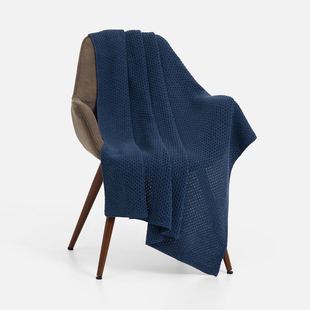 Плед Serenita, синий (джинс) — изображение 3