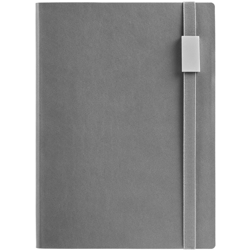 Ежедневник Vivian Metal, недатированный, серый — изображение 3