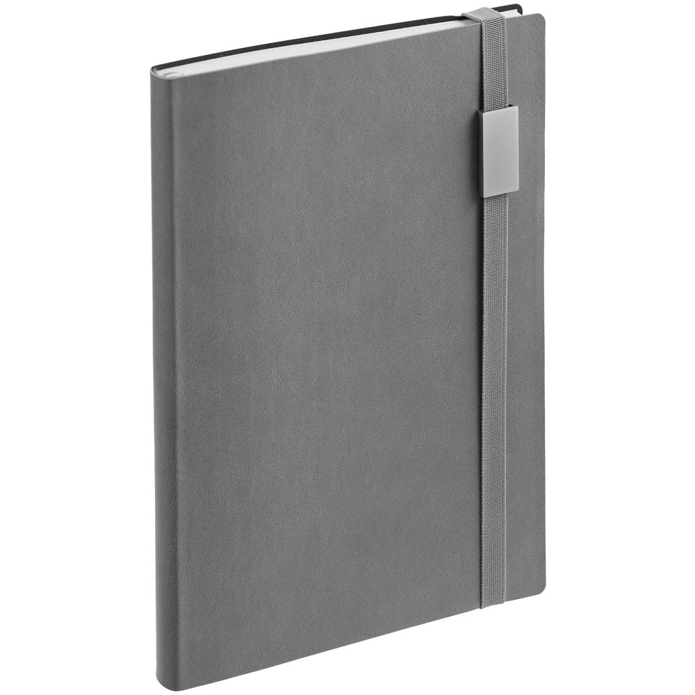 Ежедневник Vivian Metal, недатированный, серый — изображение 4