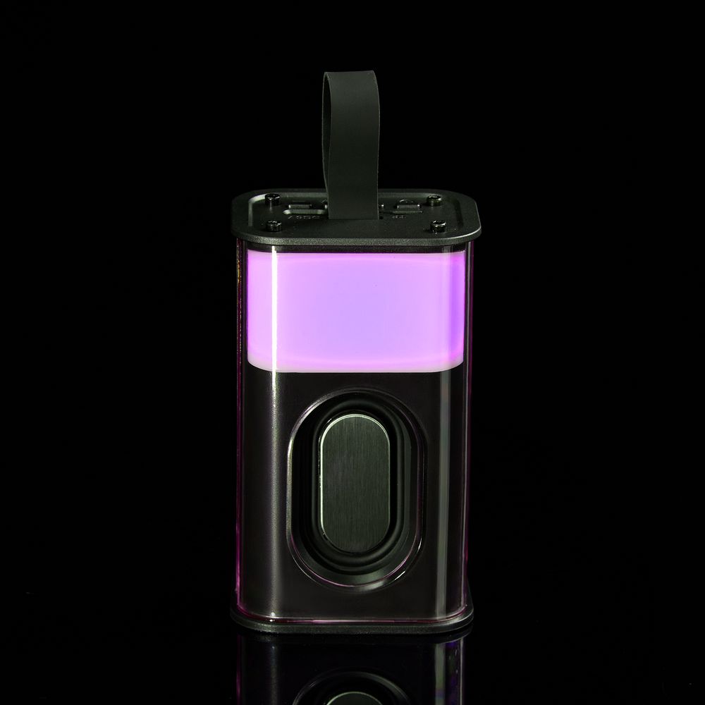 Bluetooth-колонка с подсветкой Groove, серая — изображение 10