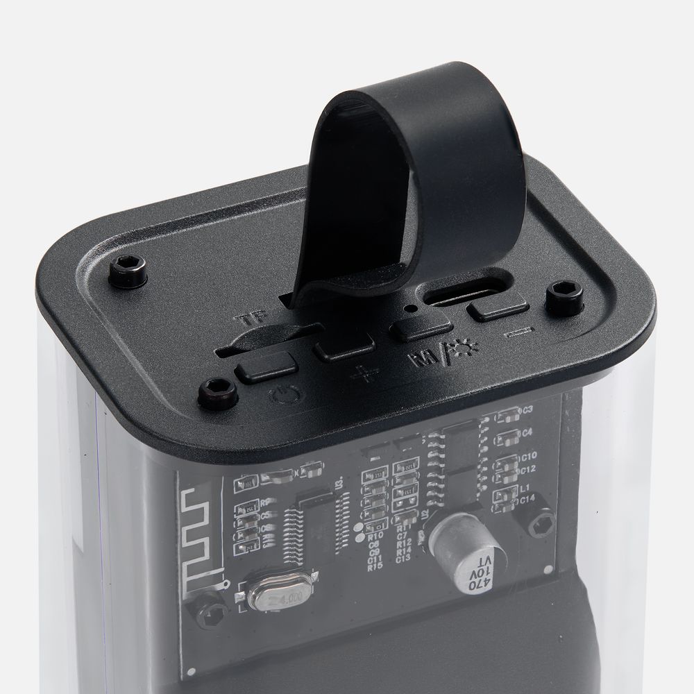 Bluetooth-колонка с подсветкой Groove, серая — изображение 6