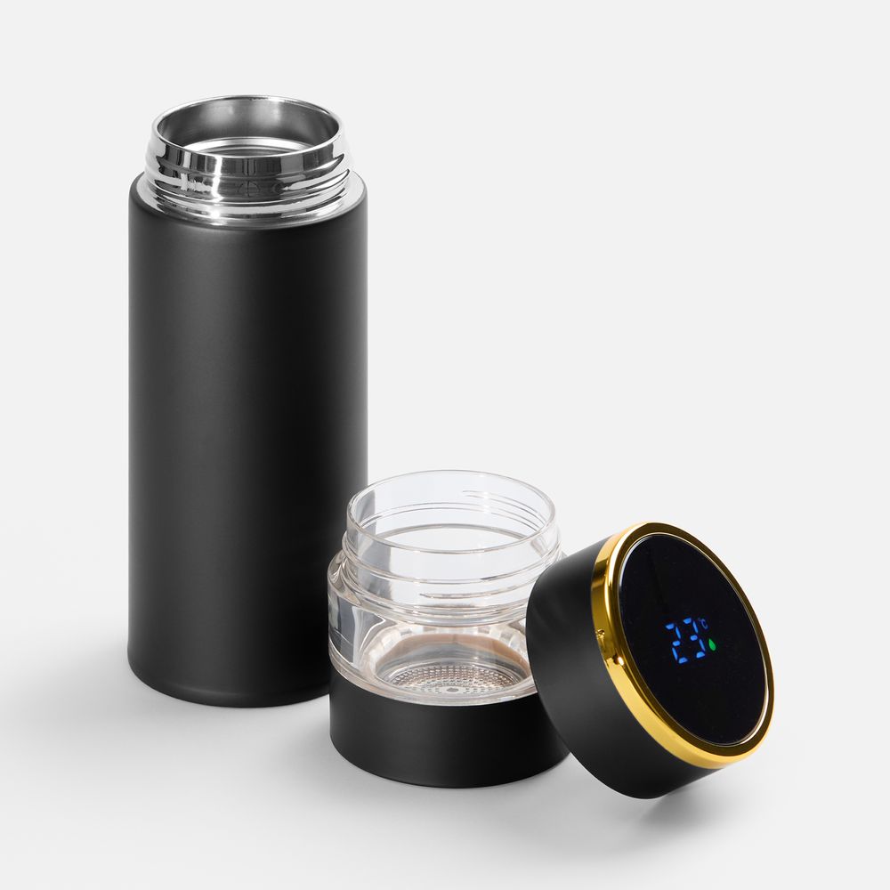 Смарт-бутылка с инфьюзером Thermory, черная — изображение 4