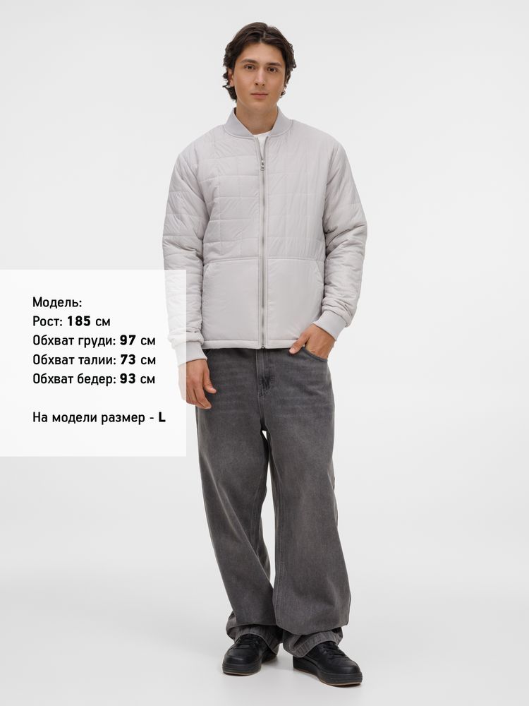 Куртка унисекс Warmbridge, светло-серая — изображение 8