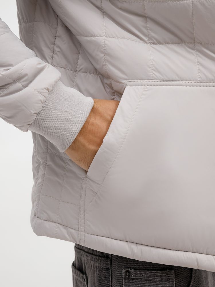 Куртка унисекс Warmbridge, светло-серая — изображение 13