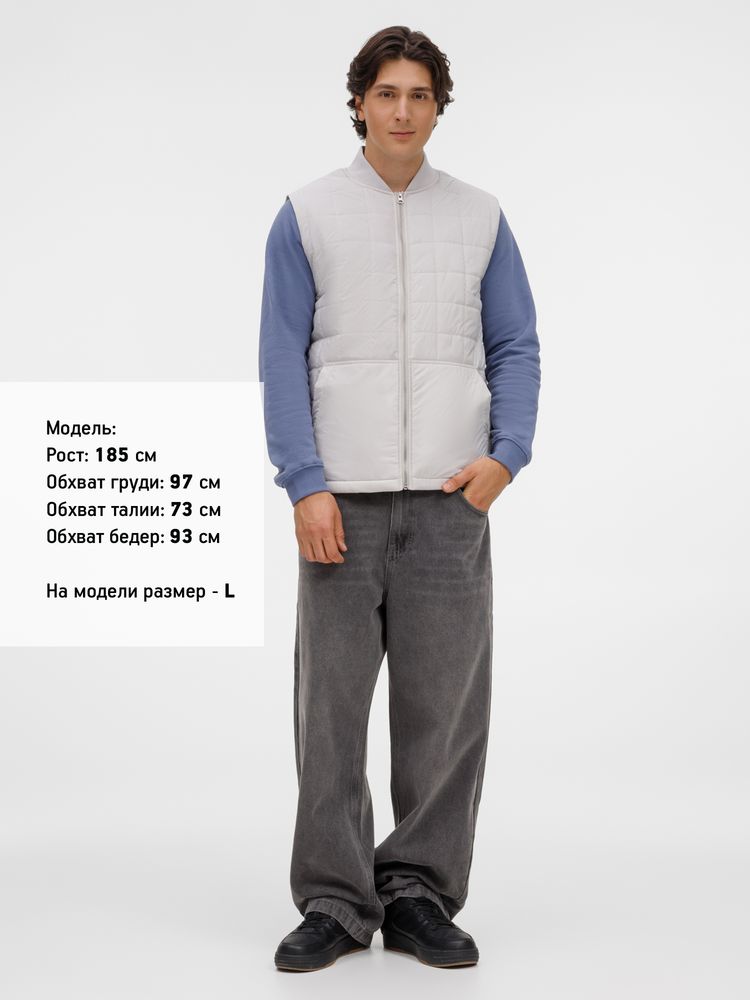 Жилет унисекс Warmbridge, светло-серый — изображение 6